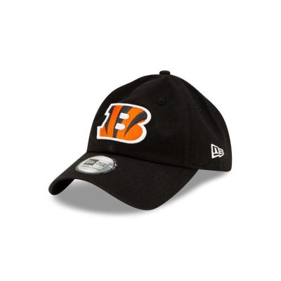 Black Cincinnati Bengals Hat - New Era NFL Casual Classic Adjustable Caps USA2864173